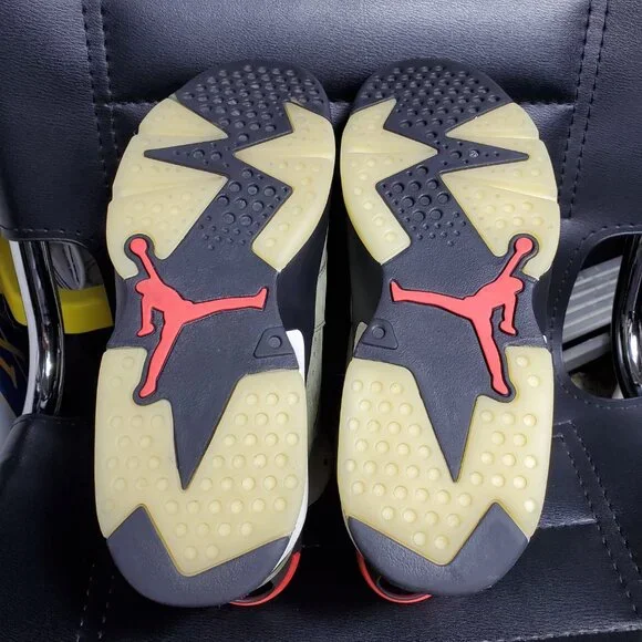 2019 air jordan retro 6 travis scott olive green size 10.5 no box worn rare